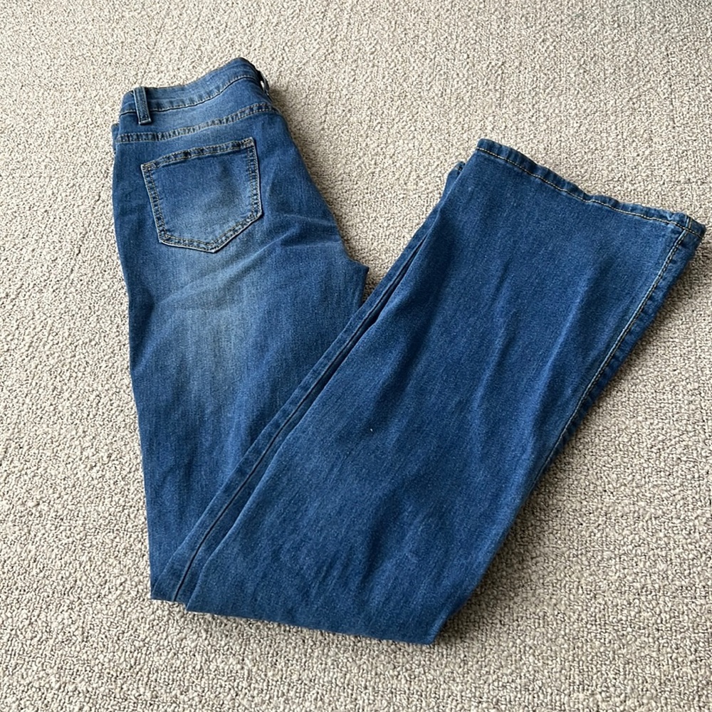 shein high waist flare jeans size medium